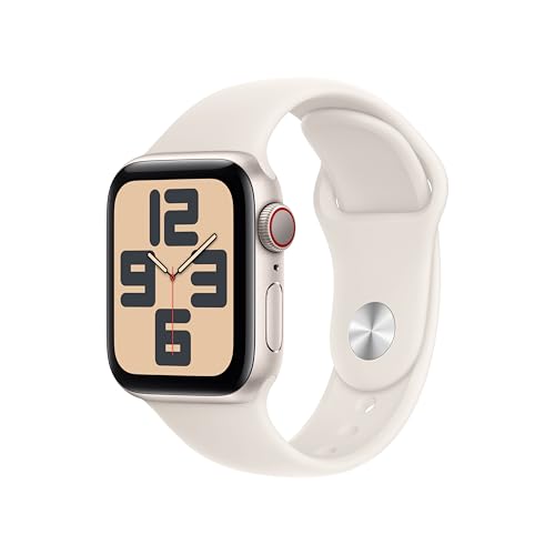 Apple Watch Se (2ª Gen.) Gps + Cellular 40 Mm Smartwatch Con Cassa In Alluminio Galassia E Cinturino Sport Galassia - M/L. Tracker Per Il Fitness E Il