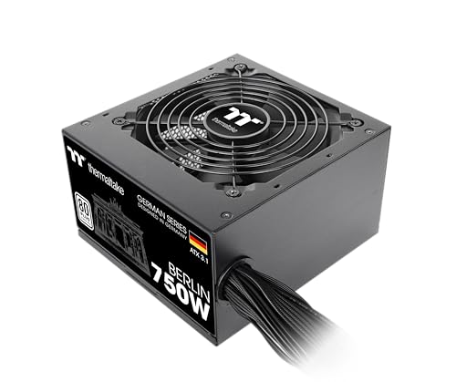 Thermaltake Berlin - Alimentatore Di Rete 750 W, Atx 3.1, 12 V-2 X 6 Pin, Serie Tedesca