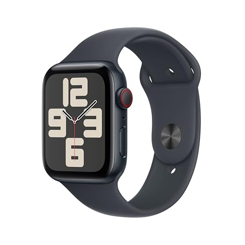 Apple Watch Se (2ª Gen.) Gps + Cellular 44 Mm Smartwatch Con Cassa In Alluminio Mezzanotte E Cinturino Sport Mezzanotte - S/M. Tracker Per Il Fitness 