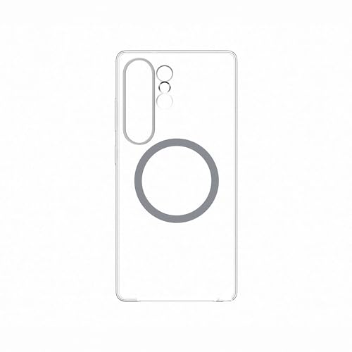 Clear Magnetic Case Cover Magnetica Trasparente Compatibile Con Tecnologia Magnetic Power Profile Per Samsung Galaxy S25 Ultra