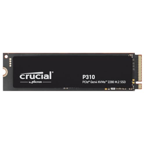 Crucial P310 Ssd 1Tb Pcie Gen4 Nvme M.2 2280 Ssd Interno Gaming, Fino A 7.100 Mb/S, Compatibile Con Notebook E Pc Desktop, Hard Disk Ssd - Ct1000P310S