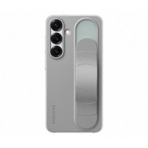 Samsung Standing Grip Case Cover Con Cinturino E Funzione Cavalletto Per Galaxy S25, Gray