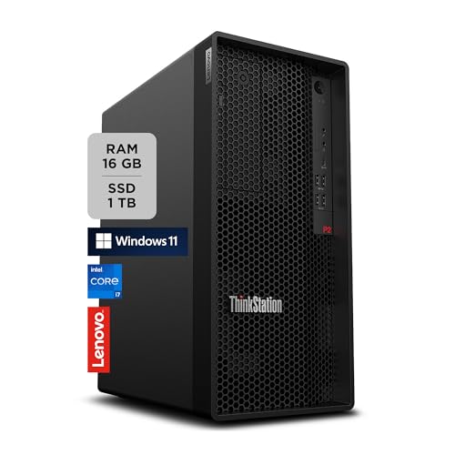 Lenovo - Workstation Desktop Thinkstation P2 Tower, Pc Fisso Ufficio Con Windows 11 Pro, Intel Core I7-14700, Ram 16Gb Ddr5, 1Tb Ssd Nvme - Computer C