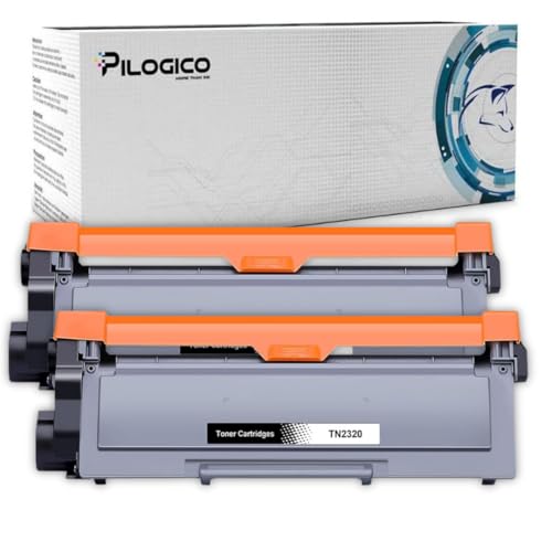 Pilogico 2 Toner Tn2320 Compatibile Tn-2320 Tn-2310 Per Stampanti Brother Mfc-L2700Dw Mfc-L2700Dn Hl-L2340Dw Hl-L2300D Dcp-L2500D Dcp-L2520Dw Dcp-2560