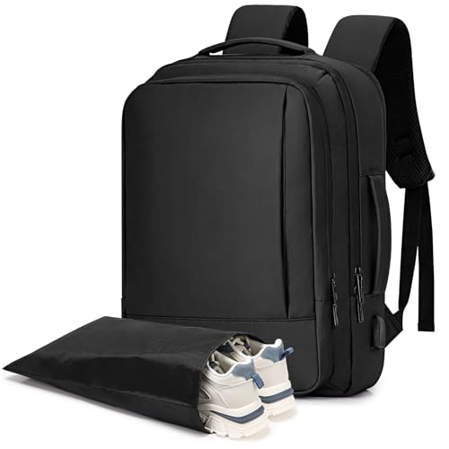 Alyvisun Zaino Bagaglio A Mano 42X30X20, Zaino Viaggio 18,9-25,2 L Espandibile, Travel Backpack Con Scomparto Per Laptop E Tasca Per Scarpe, Per Imbar
