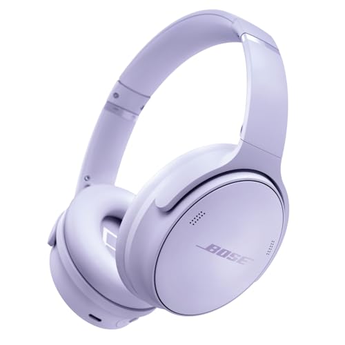 Bose Quietcomfort Headphones Con Cancellazione Del Rumore Wireless, Bluetooth Cuffie Over-Ear Con Durata Della Batteria Fino A 24 Ore, Lilla Freddo -