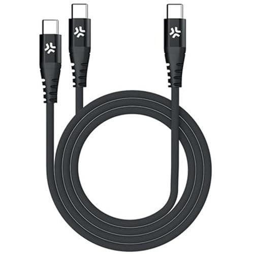 Celly Usb-C To 2 Usb-C Cable Bk Marca