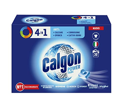 Calgon Powerball Tabs Anticalcare Lavatrice 1 Confezione Da 30 Pastiglie
