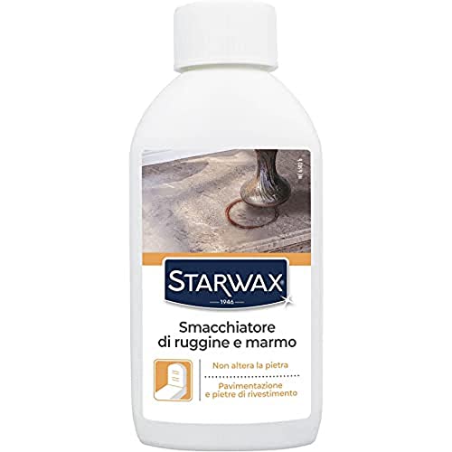 Starwax - Smacchiatore Di Ruggine - Marmo E Pietre Naturali - Pulisce Ed Elimina Le Macchie Di Ruggine - Non Altera - Prodotto In Francia - 250Ml