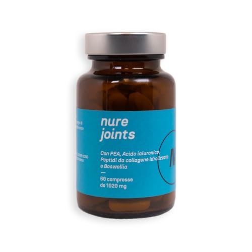 Nure Joints 60 Compresse | Integratore Articolazioni, Integratore Collagene | Pea, Collagene Idrolizzato, Acido Ialuronico, Boswellia