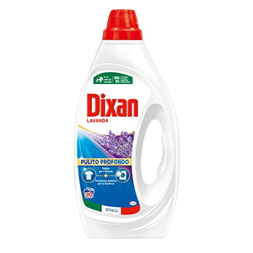 Dixan Liquido Lavanda Pulito Profondo, Detersivo Lavatrice Liquido Contro Le Macchie Più Ostinate, In Formato Da 30 Lavaggi