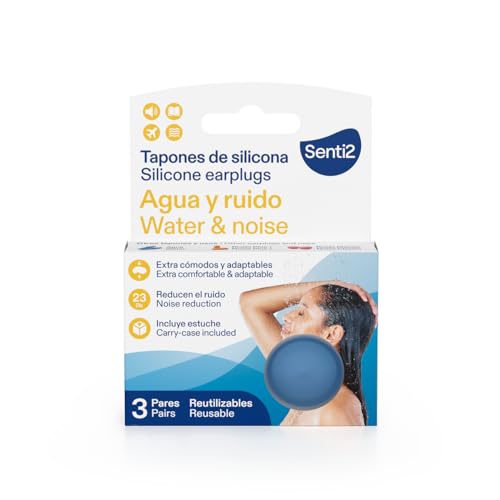 Senti2 Tappi In Silicone Stampabili Extra Comodi E Adattabili - 6 Pezzi (3 Paia)