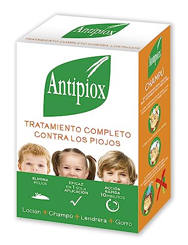 Antipiox Confezione Pediculicida | Confezione Di Lozione Da 150 Ml, Shampoo Da 150 Ml, Cappello E Lendrera | Per Adulti E Bambini A Partire Dai 2 Anni
