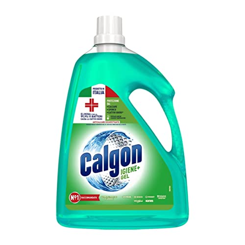 Calgon Igiene+ Gel Anticalcare, Additivo Anticalare Per Lavatrici, 2.25L Di Anticalcare Disinfettante