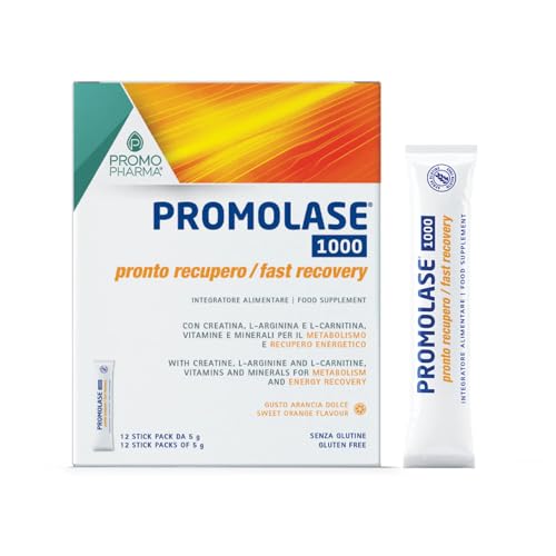 Promolase 1000 Pronto Recupero - Integratore Alimentare Per Il Metabolismo E Recupero Energetico - 12 Stick Da 5 G