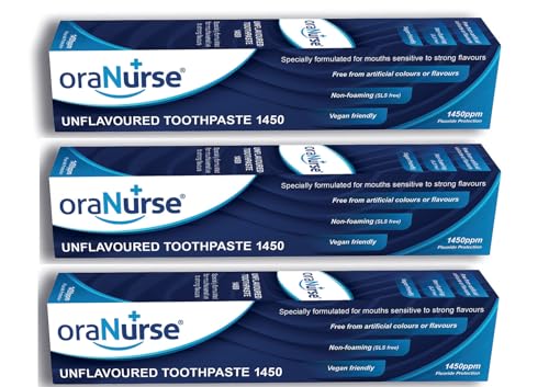 3 Pack Oranurse 50Ml Unflavoured Toothpaste By Oranurse
