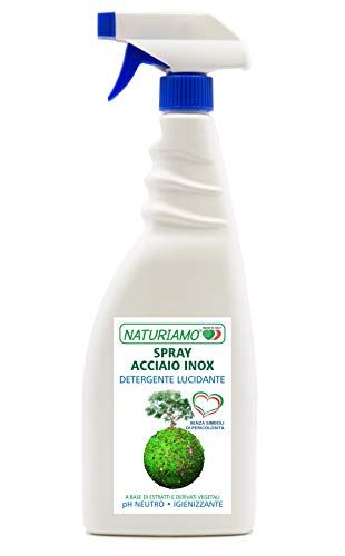 Detergente Lucidante X Acciaio Inox - Spray 750 Gr - Naturiamo Amo 126