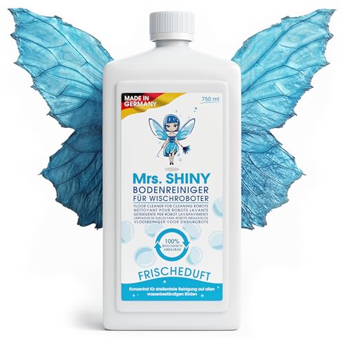 Mrs. Shiny - Detersivo Robot Lavapavimenti Con Fragranza Fresca - Pulizia Senza Striature E Asciugatura Rapida - Detersivo Per Lavapavimenti - Compati