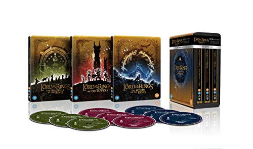 The Lord Of The Rings Trilogy: Steelbook Collection [Theatrical And Extended Edition] [4K Ultra Hd] [2001] [Blu-Ray] [Region Free]