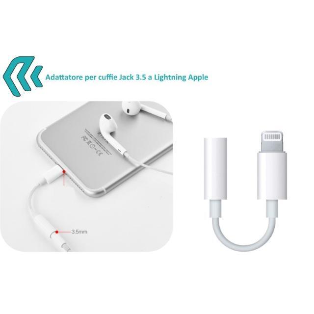 DEVIA ADATTATORE PER AUDIO JACK 3,5 A APPLE IPHONE