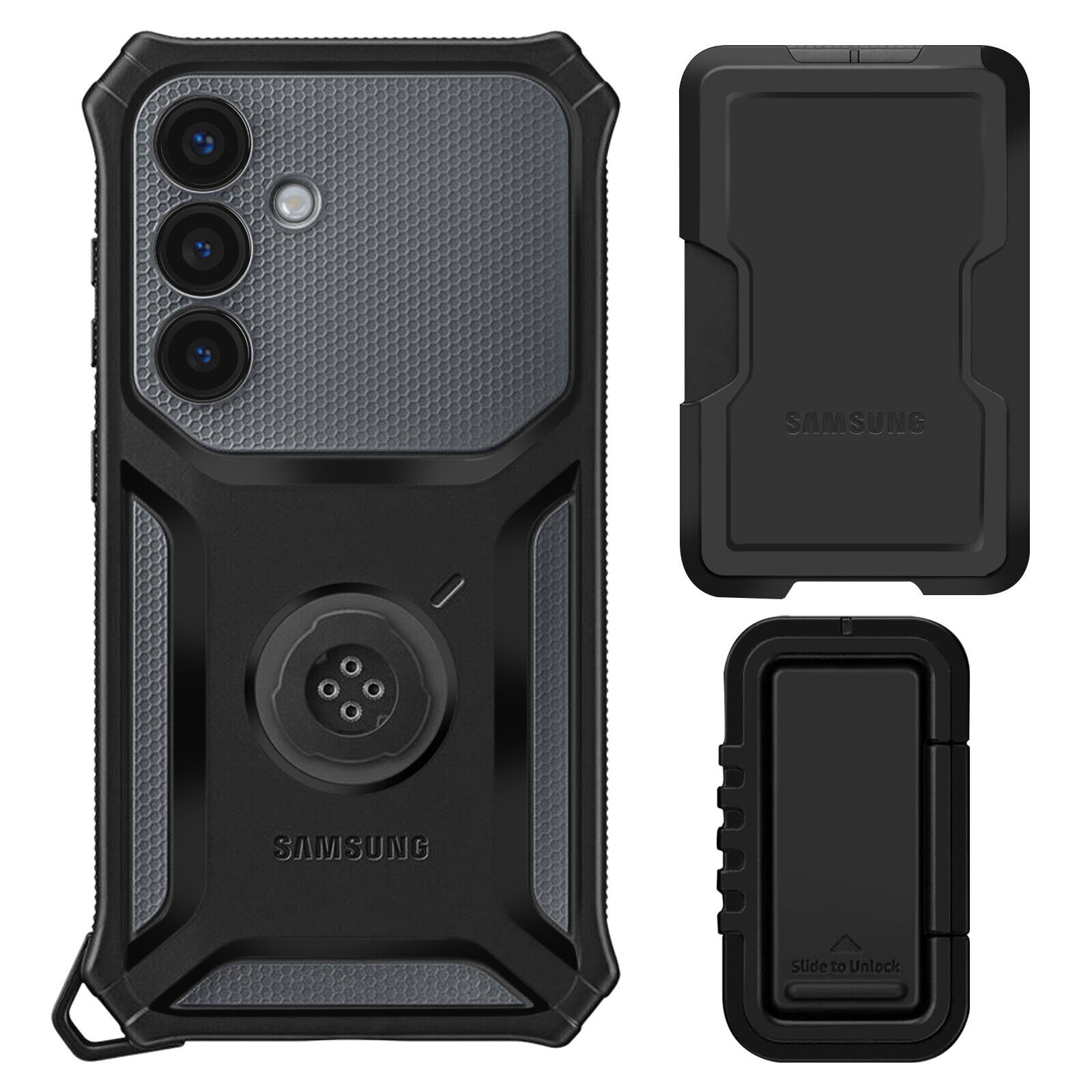 Samsung, Cover per Samsung Galaxy S25 Plus Portacarte e portavideo, Nero