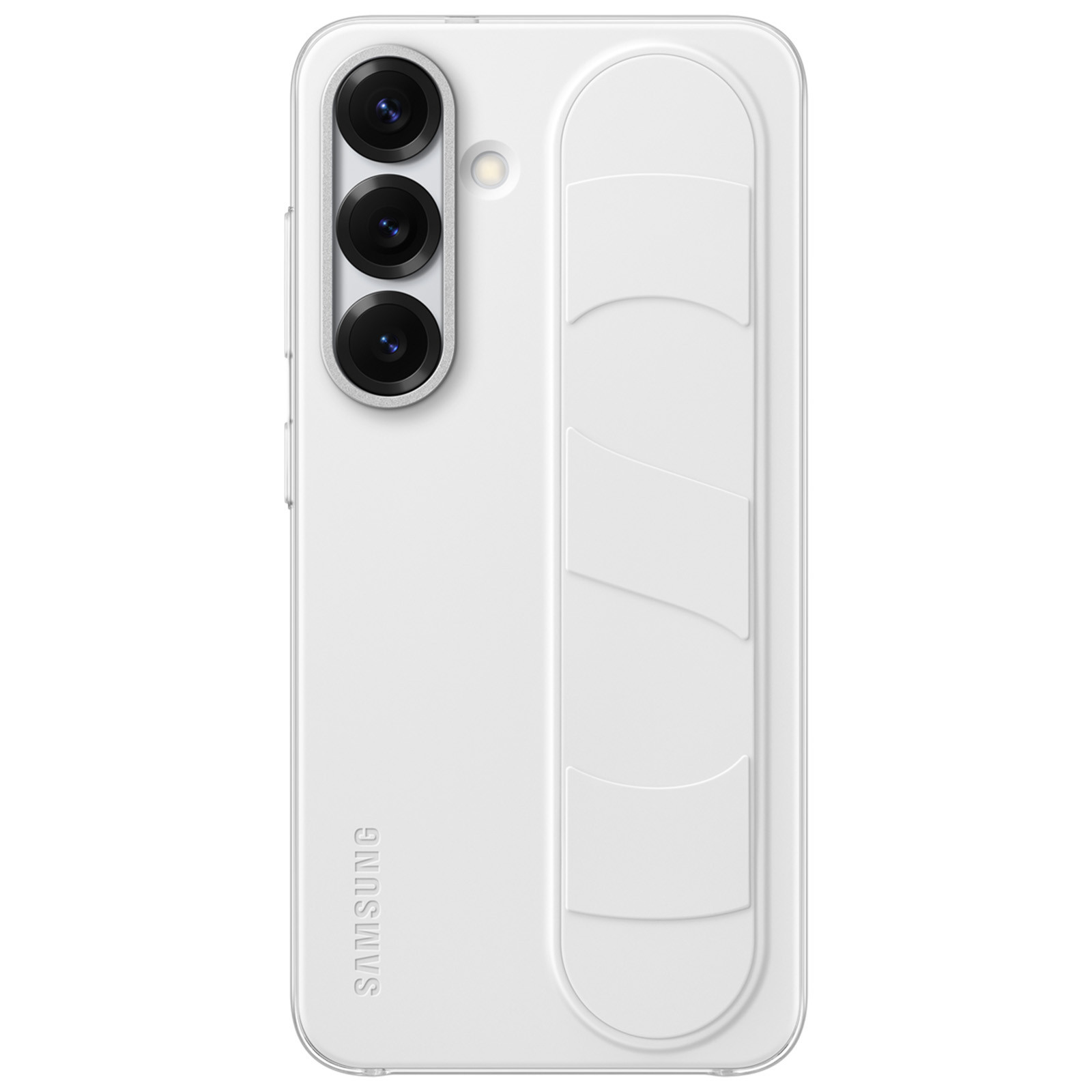 Samsung, Cover per Samsung Galaxy S25 Plus con maniglia sostegno, Bianco