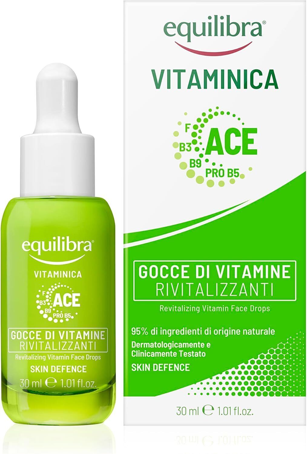 EQUILIBRA VISO GOCCE DI VITAMINE RIVITALIZZANTI CON SIERO VISO OLI OENOTHERA E O