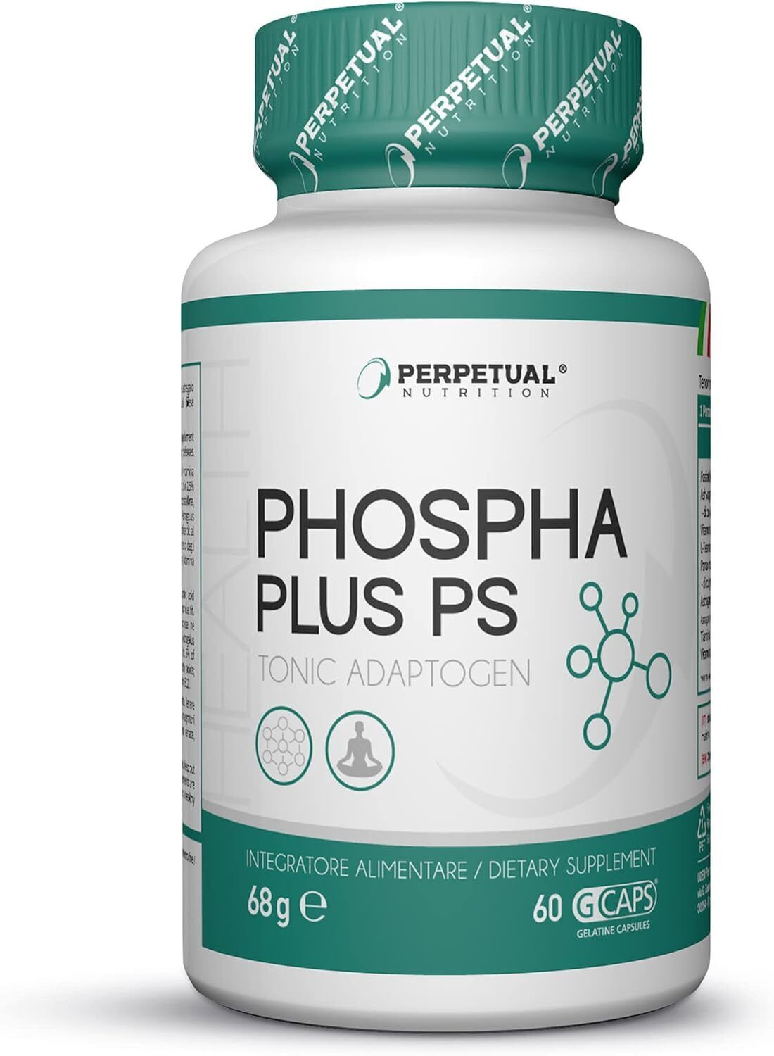 Fosfatidilserina 300mg, 60 capsule di Ashwagandha e Vitamina C 100mg per il...
