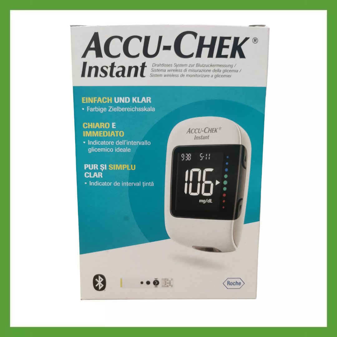 Accu-check Instant glucometro misuratore glicemia diabete sangue test immediato