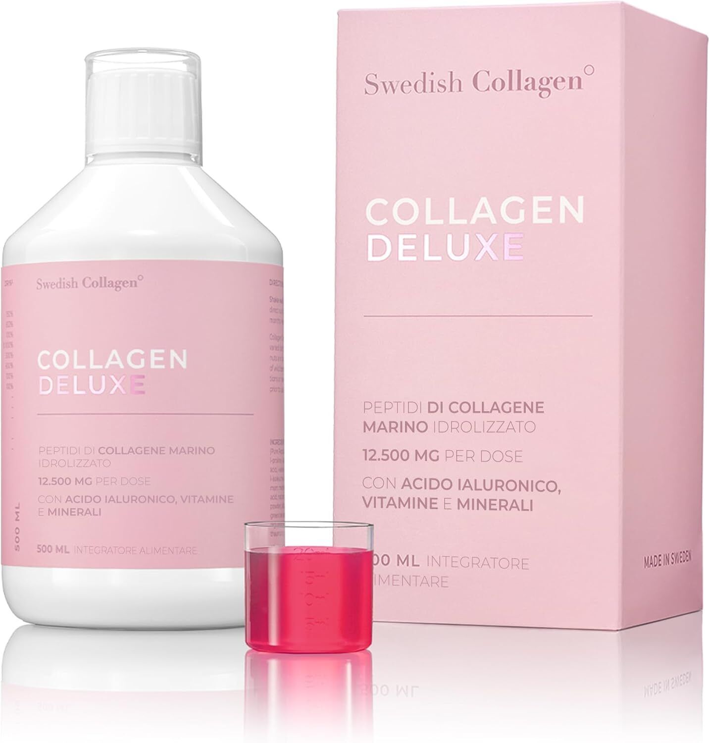 Swedish Collagen - Collagen Deluxe 500 ml Peptidi Collagene Marino Idrolizzato