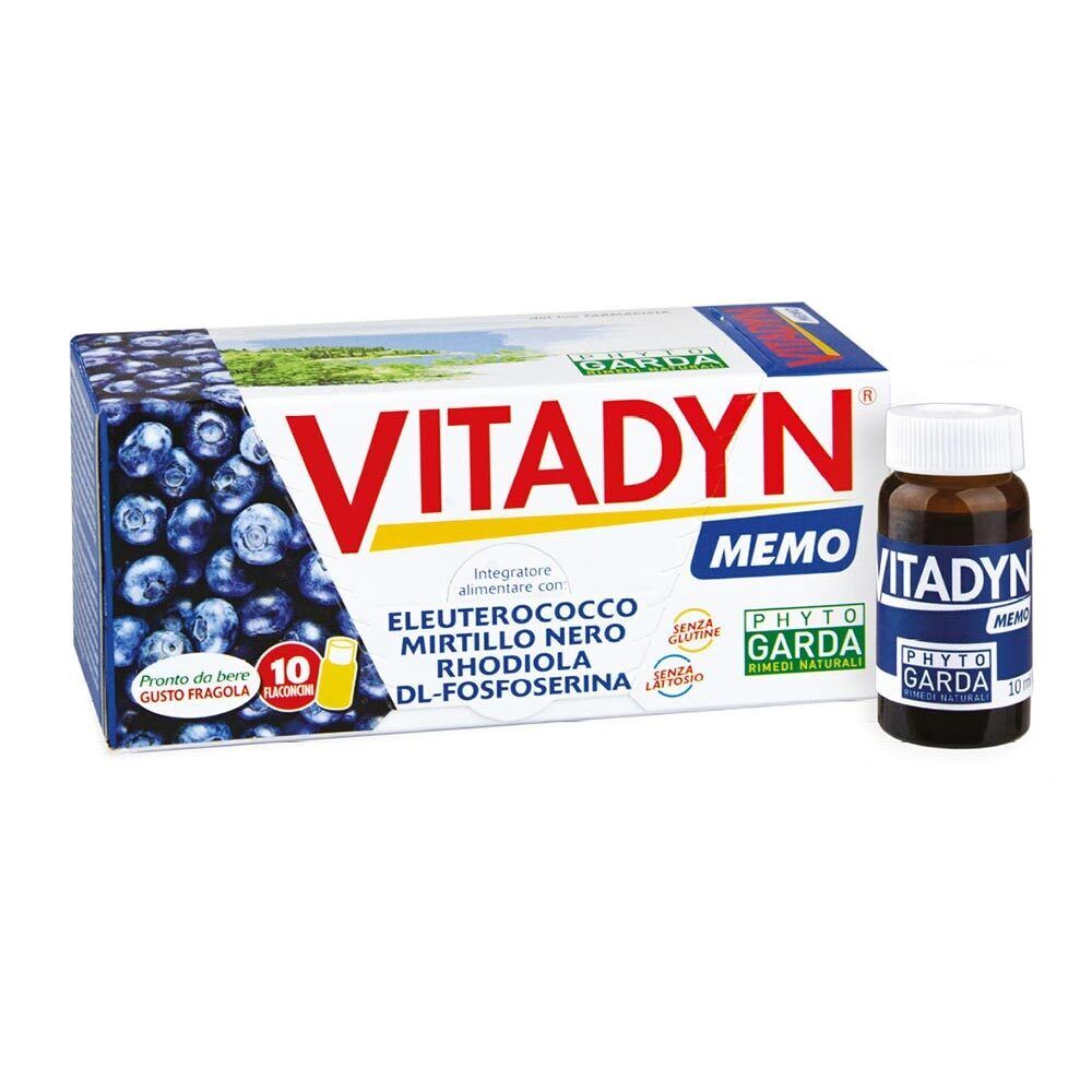 Phyto Garda Vitadyn - Memo Integratore Alimentare, 10 Flaconcini