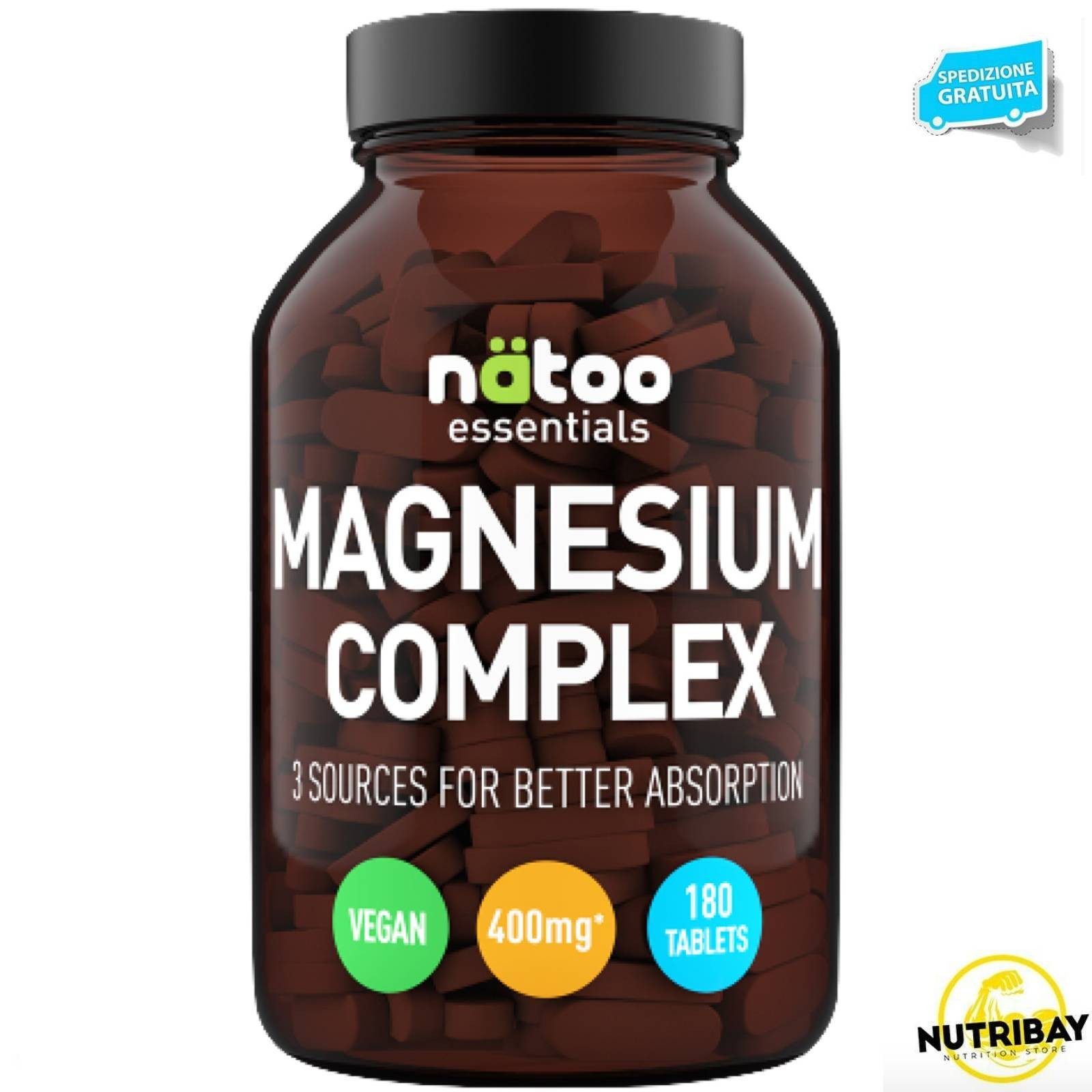 NATOO ESSENTIALS MAGNESIUM COMPLEX 180 TABS COMPLESSO DI MAGNESIO