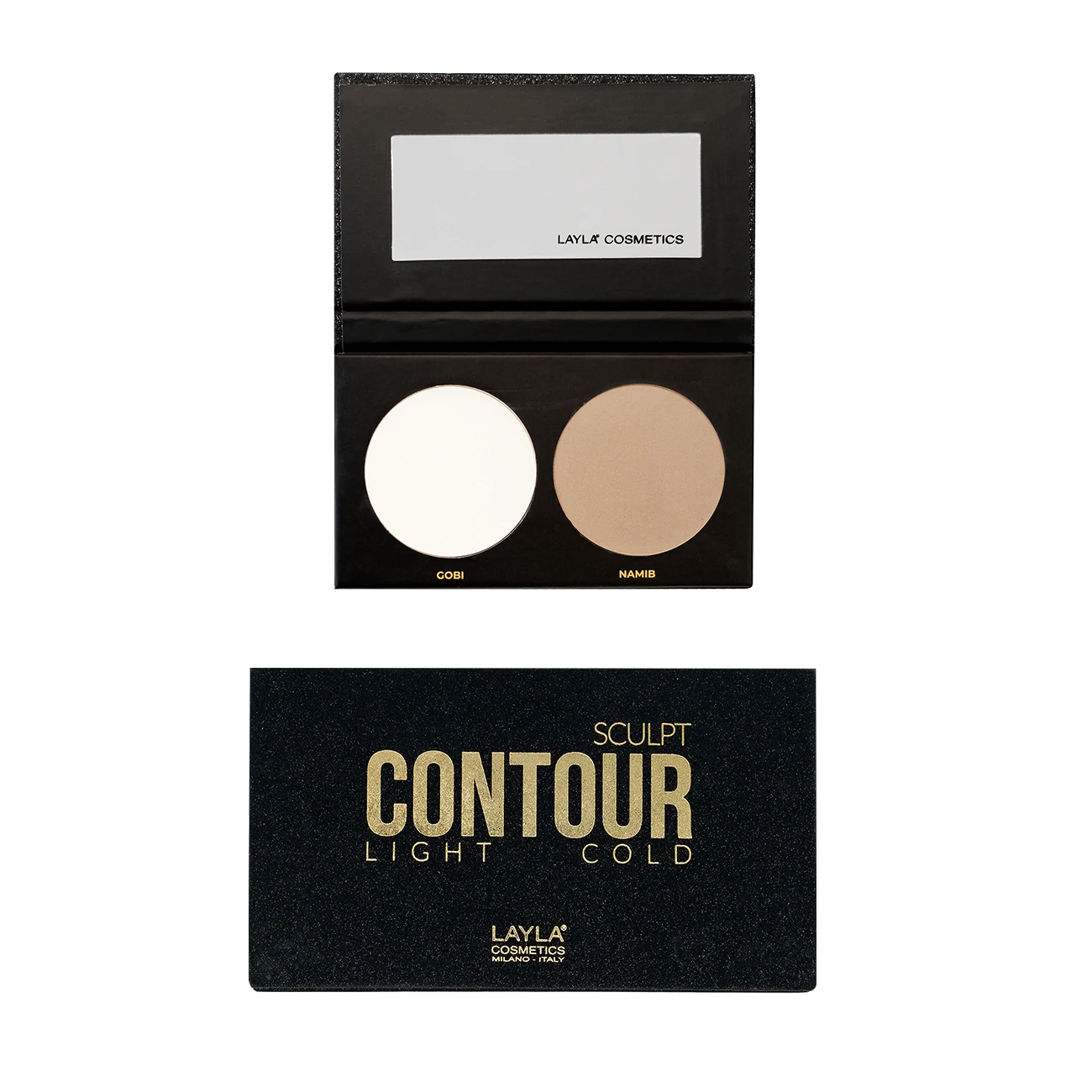 LAYLA COSMETICS SCULPT CONTOUR LIGHT COLD PALETTE PER CONTOURING IN POLVERE