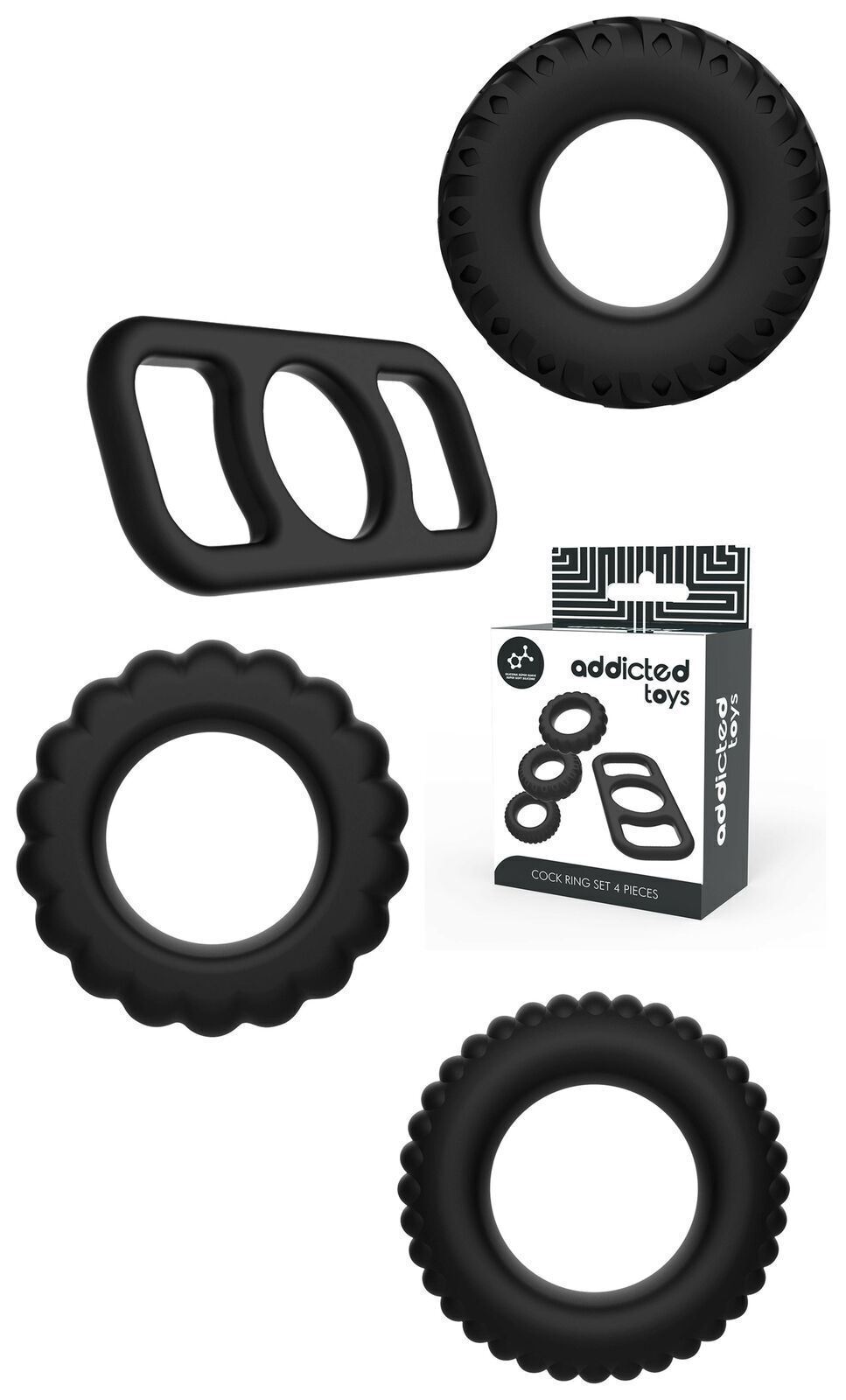 Anello fallico per il pene set penis cock ring kit stimolante miglior erezione