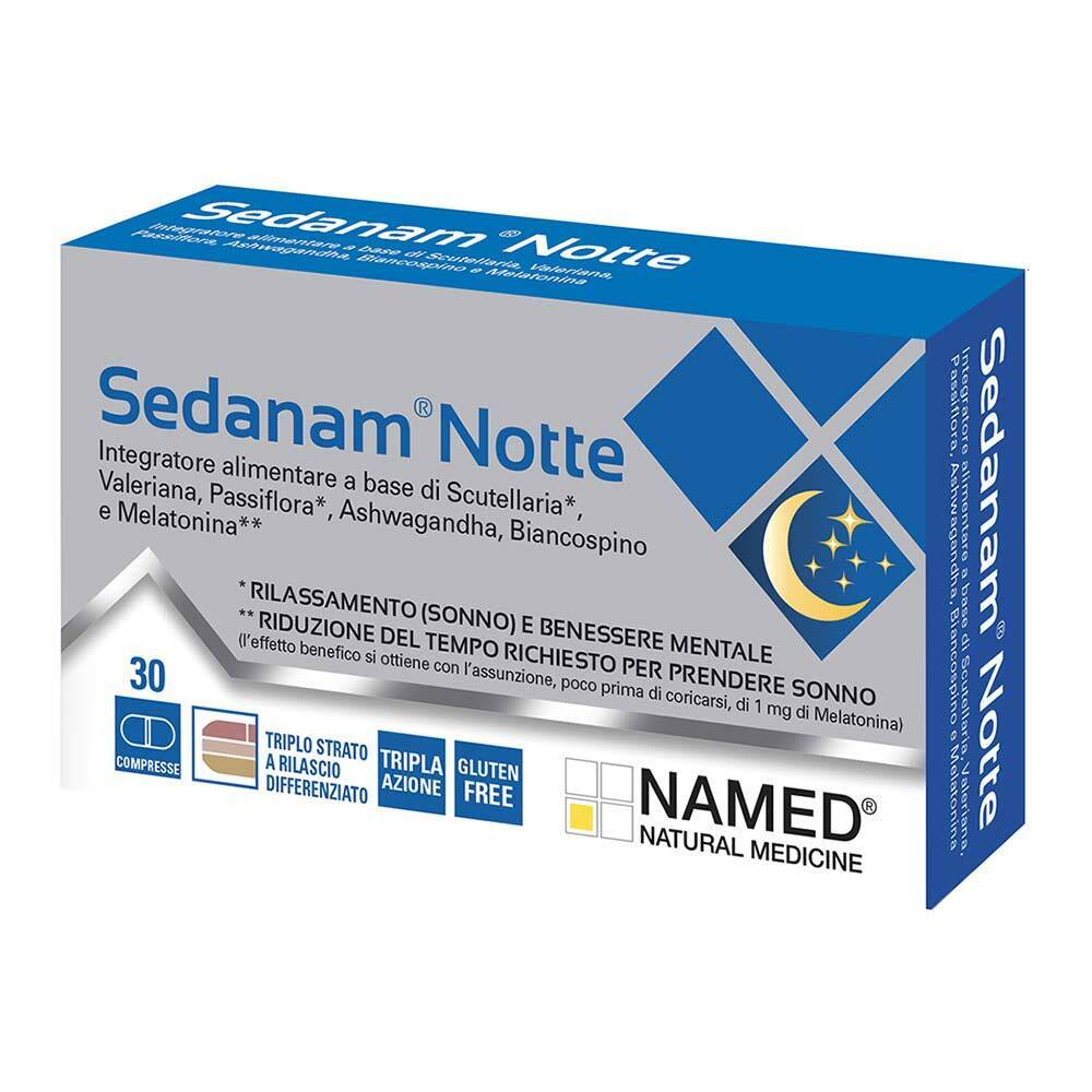 Named Sedanam Notte Integratore Alimentare, 30 Compresse