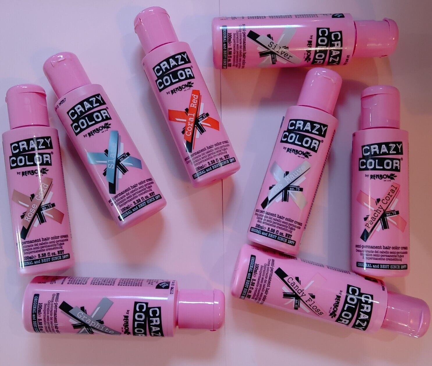 Ice Mauve Crazy Color Semi Permanent Hair Color Cream 100ml