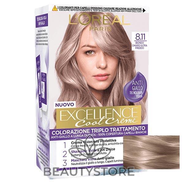 L'OREAL EXCELLENCE BIONDO CHIARO ULTRA FREDDO 8.11