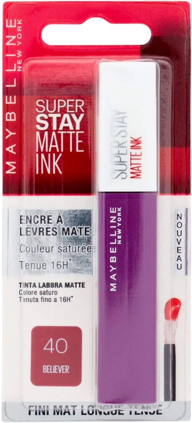 Maybelline New York Rossetto SuperStay Matte Ink Lunga Tenuta 40 Believer