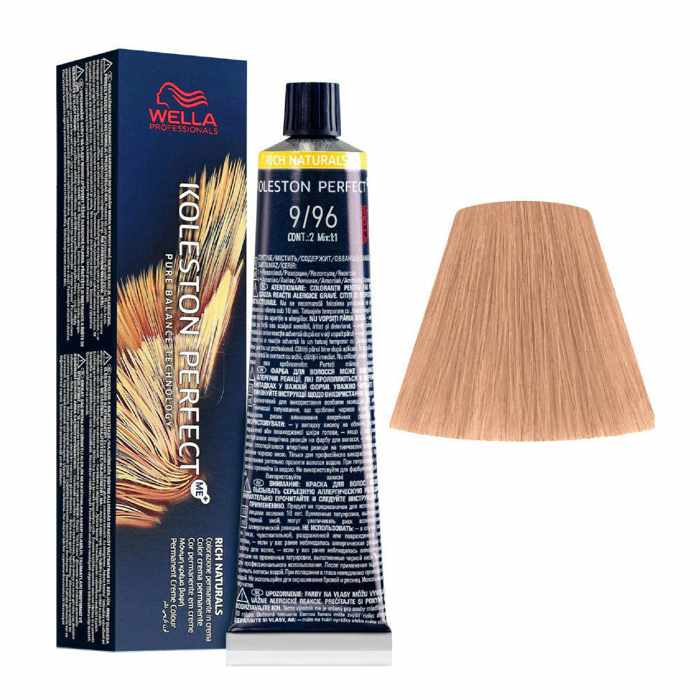 Wella Koleston Perfect Me+ 9/96 Biondo Chiarissimo Cendré Violetto 60 ml - co...