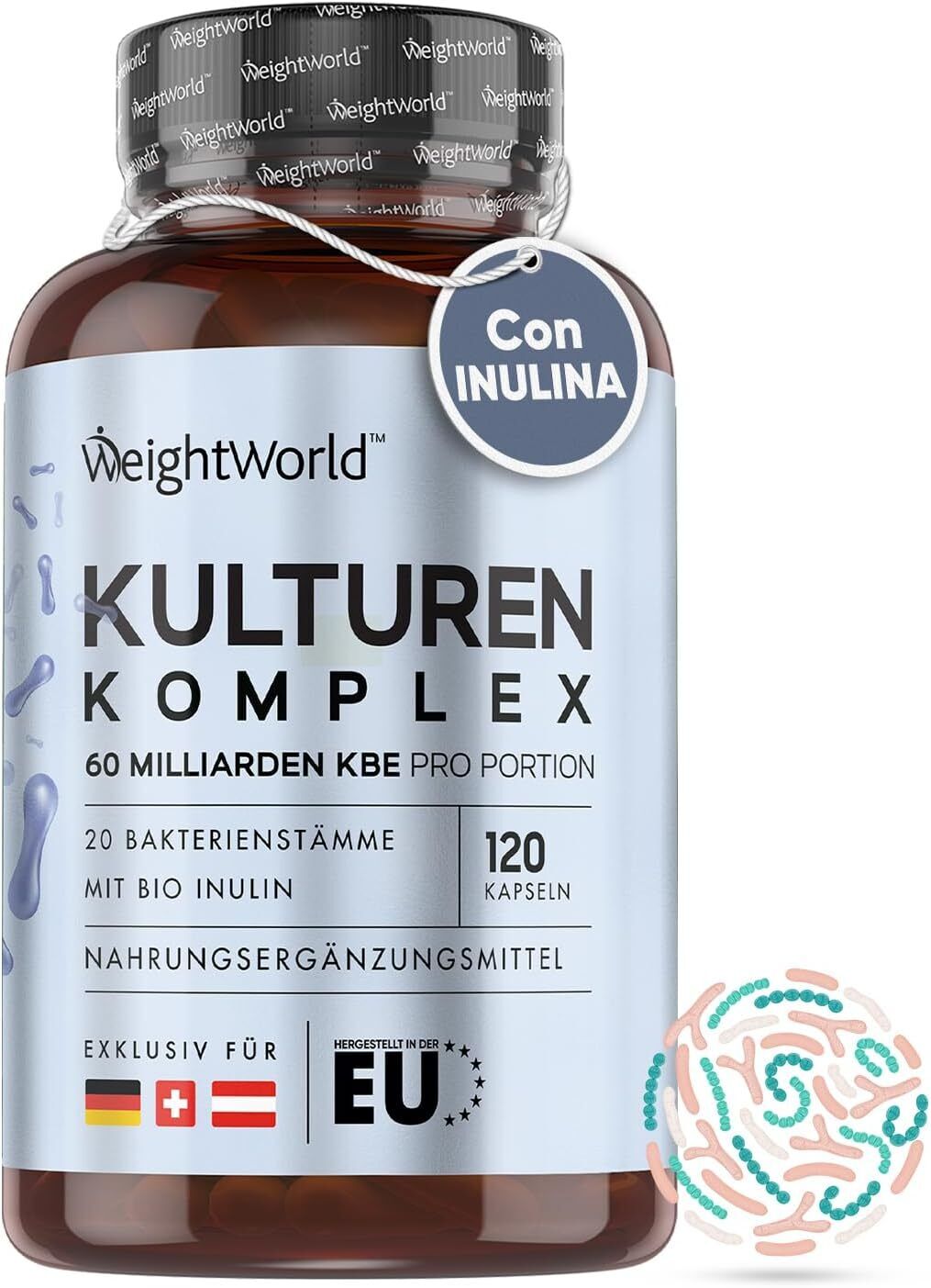Fermenti Lattici Probiotici - 120 Capsule Fermenti Lattici Adulti (2 Mesi) .....