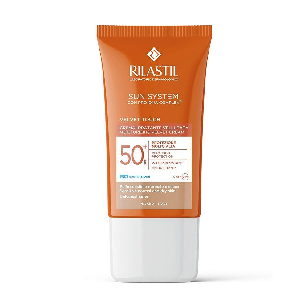 Rilastil Sun System - Velvet Touch SPF50+ Crema Idratante Colorata, 50ml