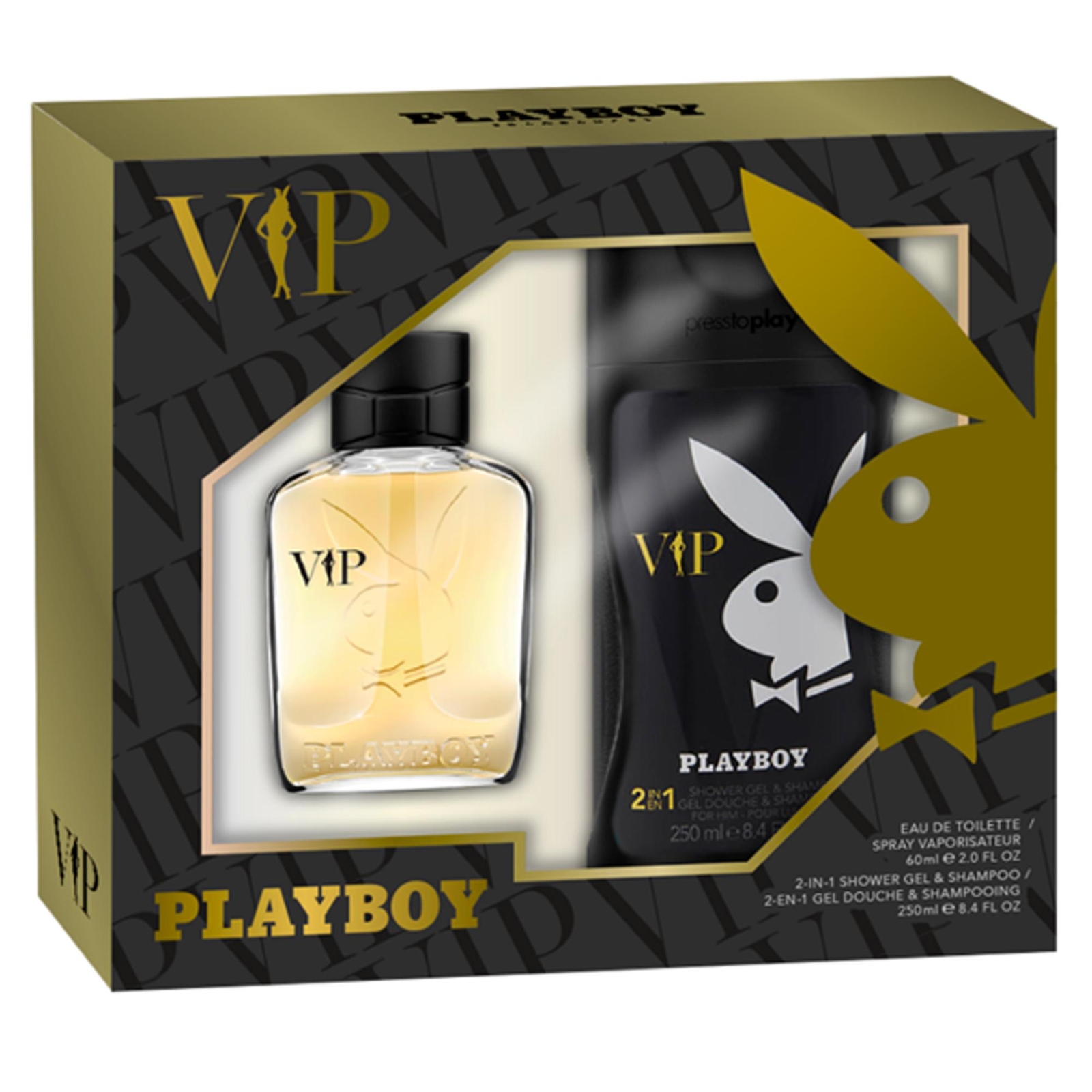PLAYBOY COFANETTO VIP UOMO EDT 60ML E SHOWER GEL 250ML