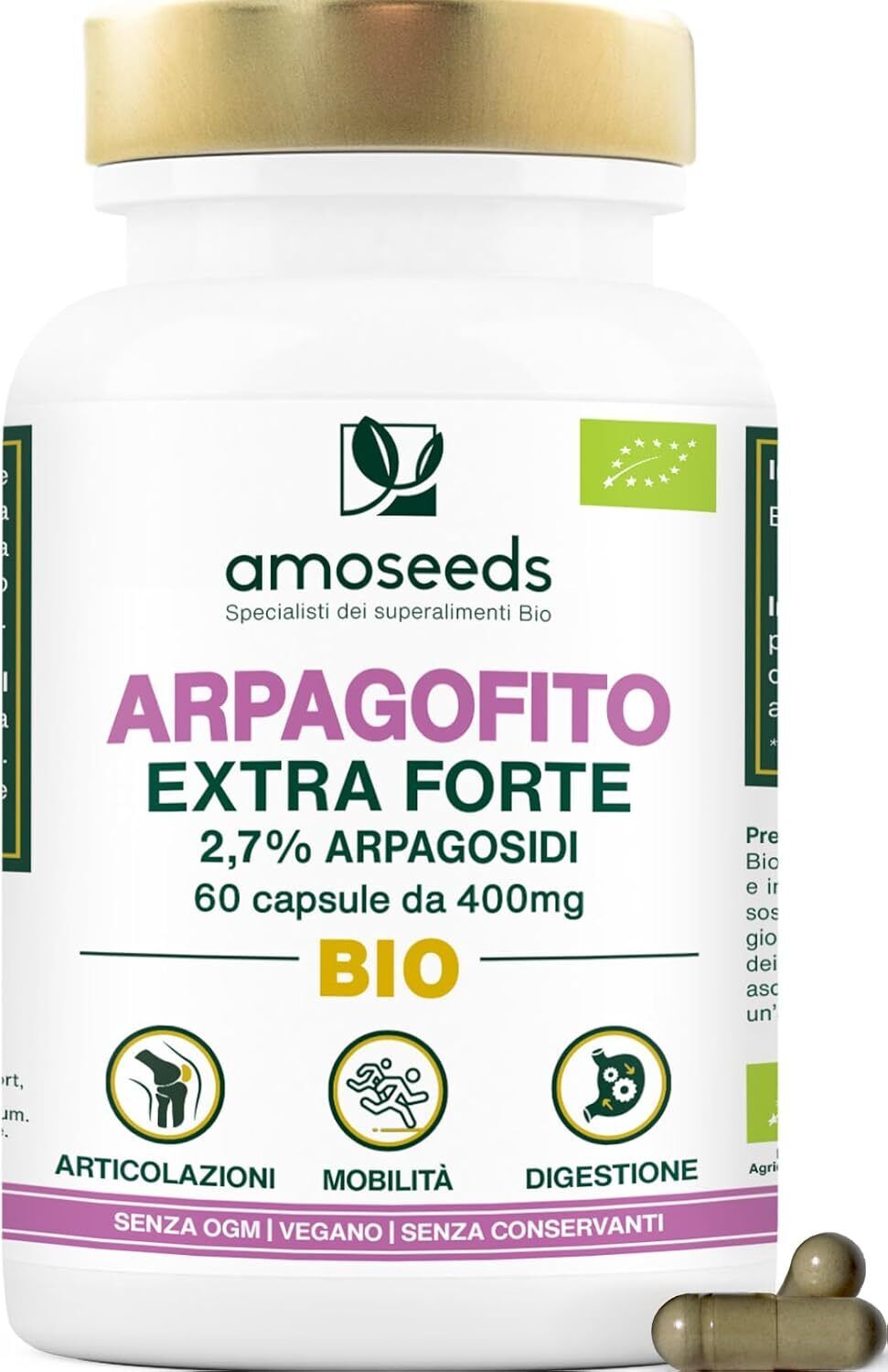 Arpagofito BIO, Artiglio del Diavolo | Extra Forte, 3000mg / giorno |...