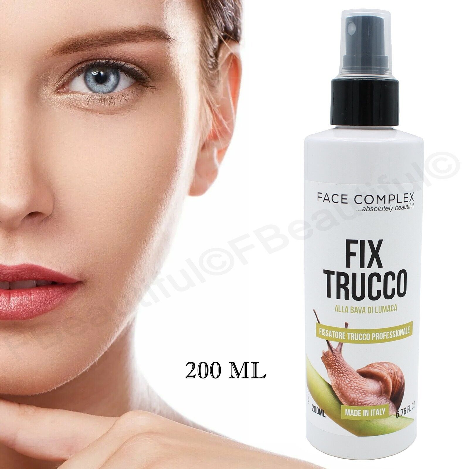 Fix Trucco Spray Fissante Professionale con Bava di Lumaca idratante 200 ML