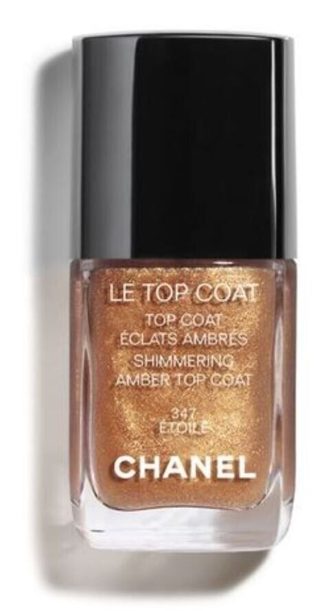 smalto Chanel Le Top Coat Shimmering Amber Top Coat 347 Etoile 13 ml NUOVO