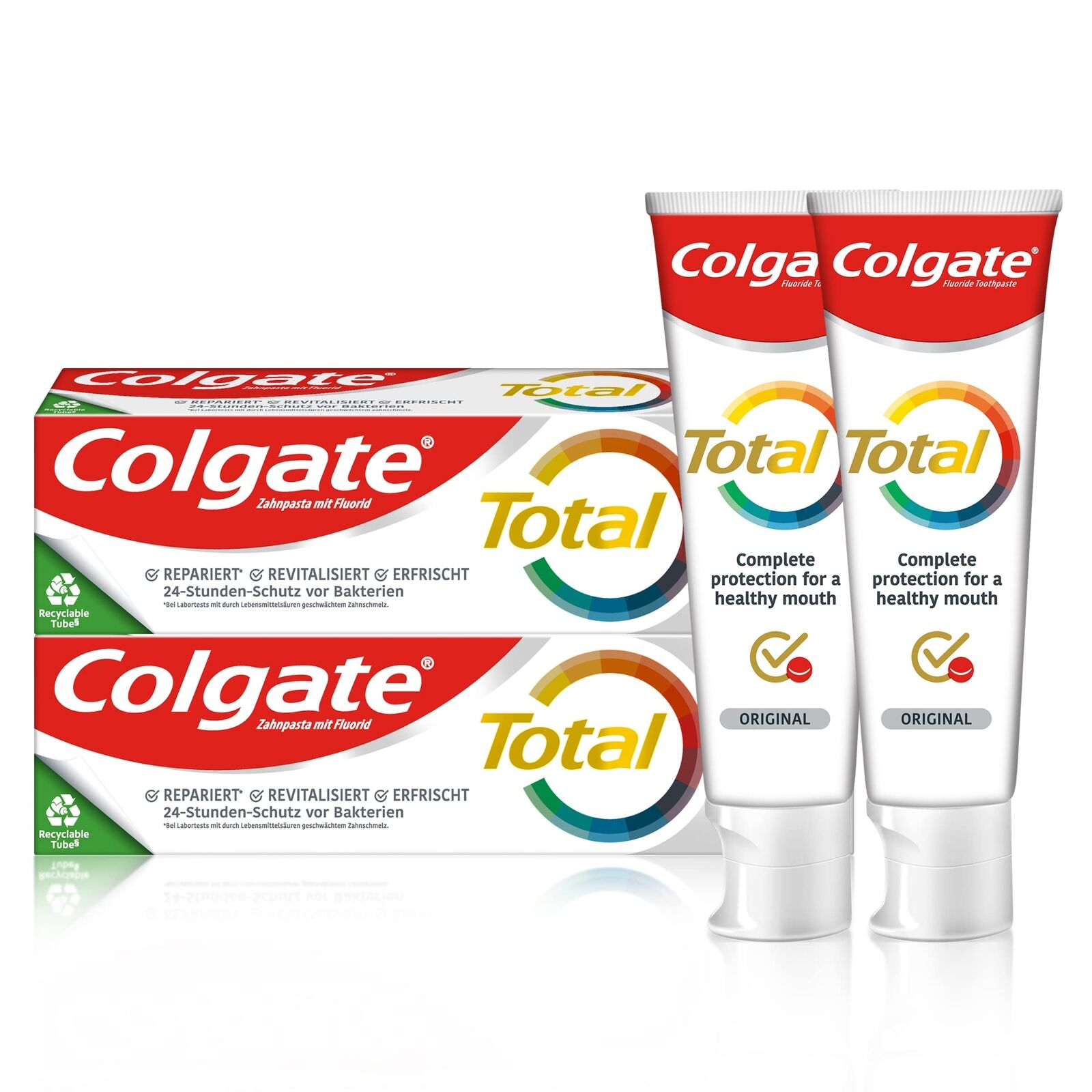 Colgate Dentifricio Total Original 2 x 75 ml - Pulizia dei denti per una (N2I)