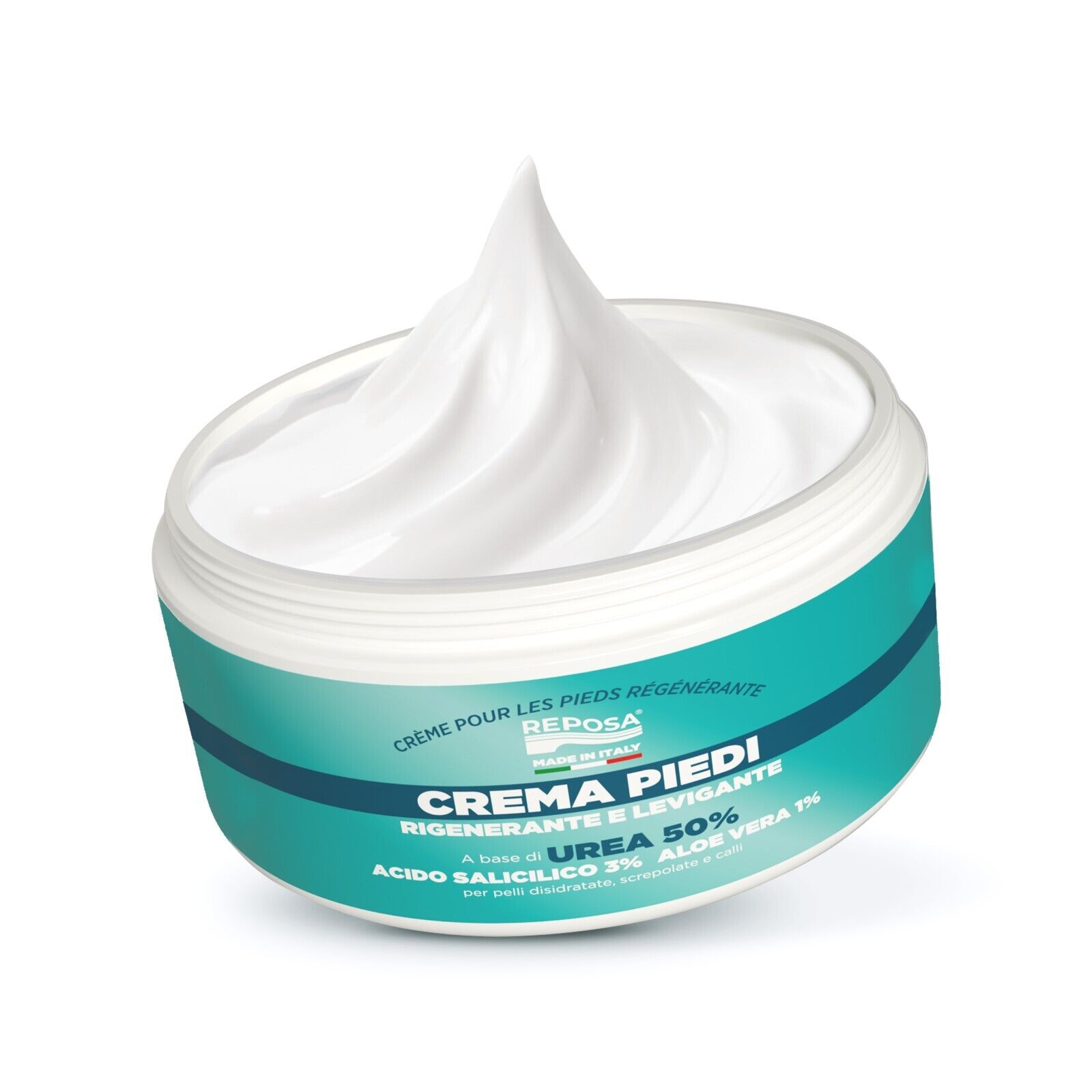 CREMA PIEDI REPOSA UREA 50% IDRATANTE RIGENERANTE LEVIGANTE CALLI DURONI 150ML