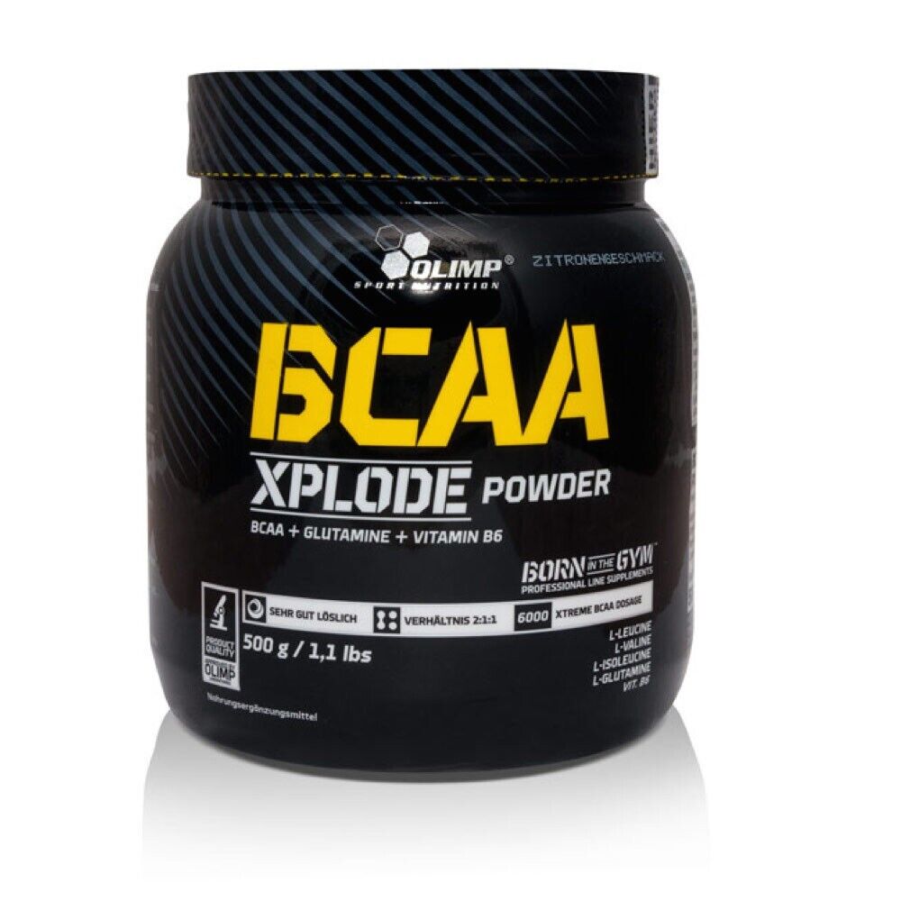 OLIMP BCAA Xplode polvere 500 g pompa arancione allenamento muscoli potenza f...