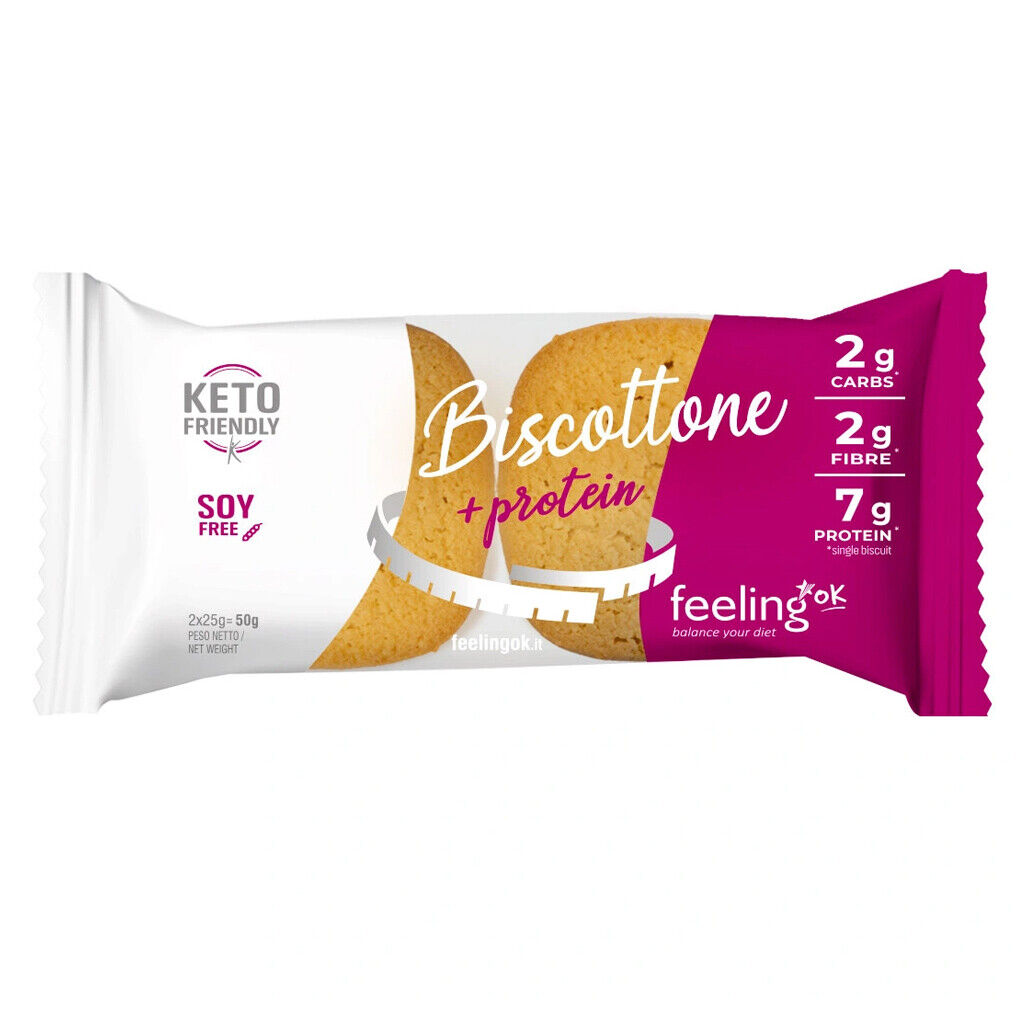 FEELING OK BISCOTTONE + PROTEIN 50 GR Arancia
