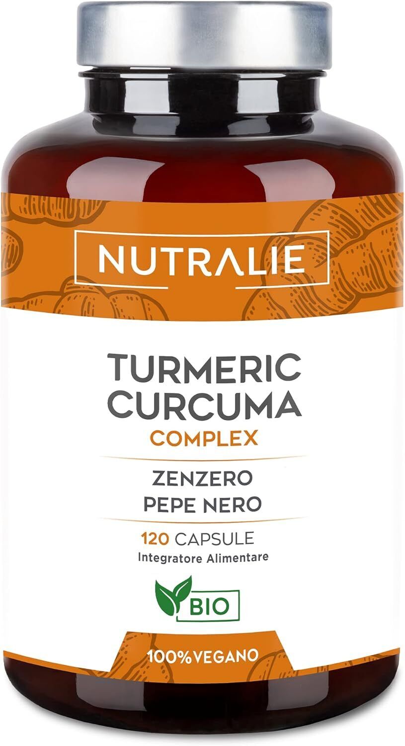Curcuma e Piperina Plus 1420mg - Pepe Nero + Curcumina + Zenzero -...